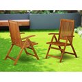 Invernadero Celina 5 Position Outdoor-Furniture Folding Arm Chair IN2576384